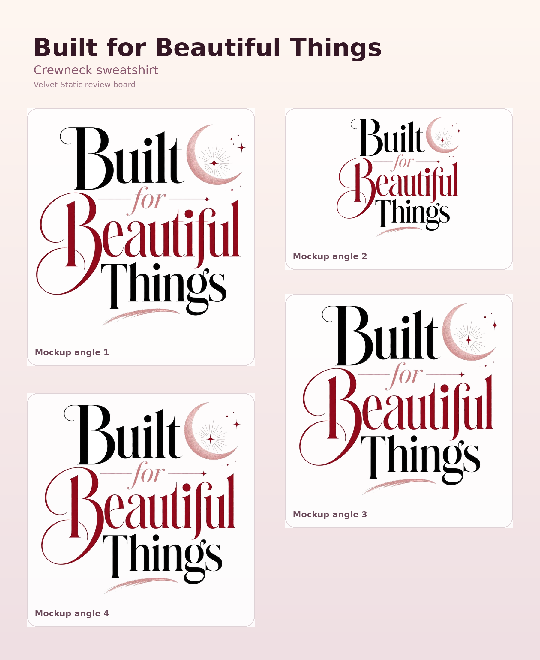Built for Beautiful Things Crewneck Sweatshirt, Chic Statement Pullover, Gift for Her product preview