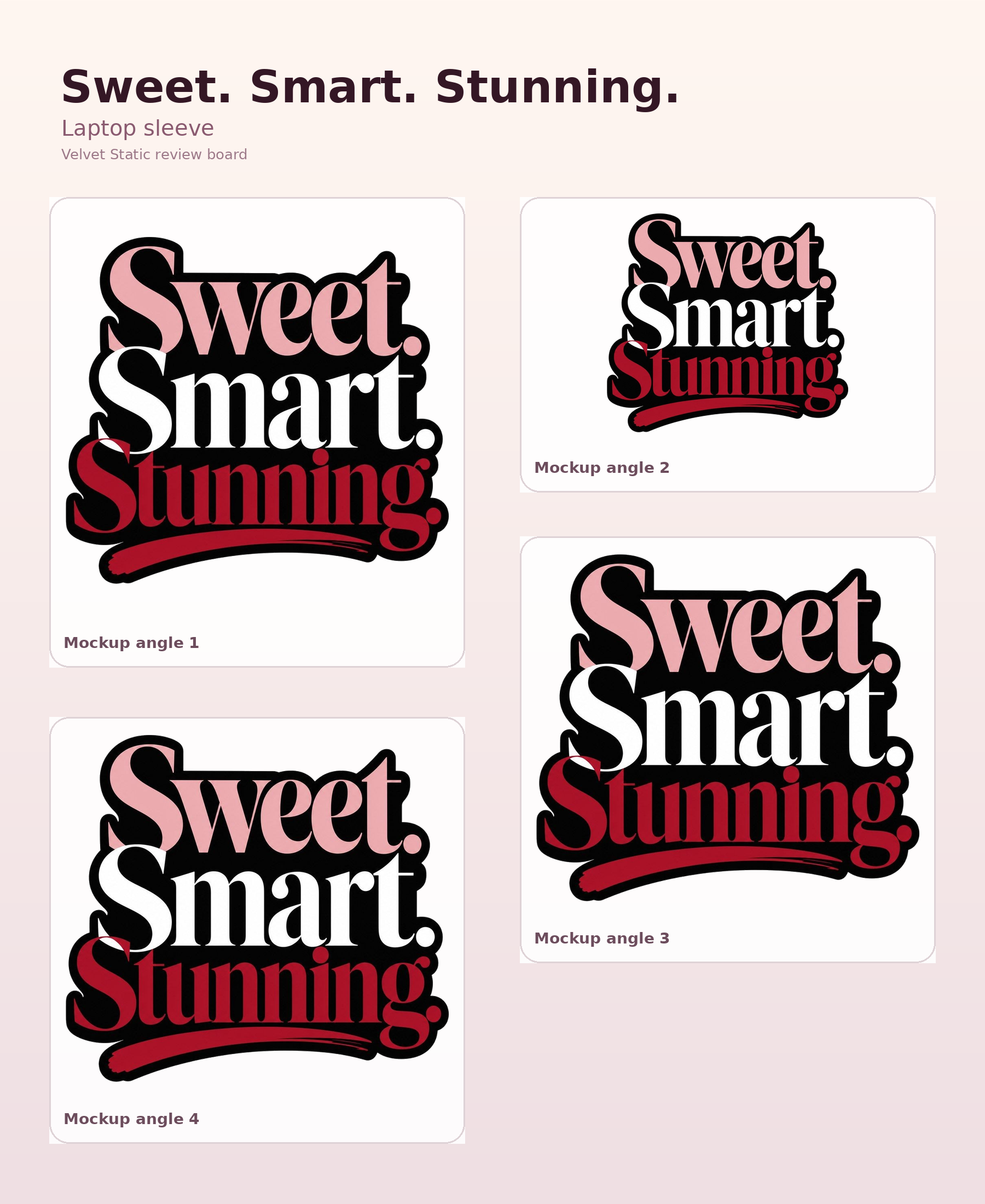 Sweet Smart Stunning Laptop Sleeve, Chic Tech Case, Gift for Her product preview